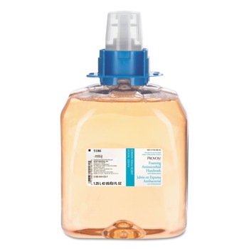 PROVON 5186-03 1,250 milliliter Foaming Antimicrobial Handwash/Moisturizer Refill - Light Floral Scent