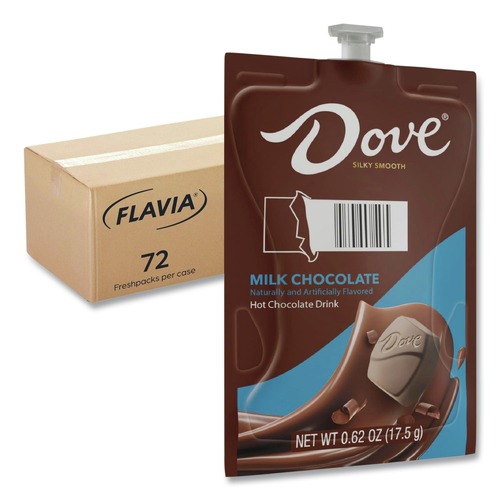 Cocoa | FLAVIA 48000 Dove Hot Chocolate Freshpack - Milk Chocolate (72/Carton) image number 0