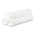 High-Density Trash Bags | Inteplast Group VALH4048N16 High-Density 45 Gallon 40 in. x 46 in. Commercial Can Liners - Natural (250/Carton) image number 1