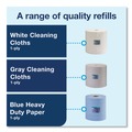 Cleaning Cloths & Wipes | Tork 530105 12.6 in. x 912.2 ft. 1-Ply Heavy-Duty Cleaning Cloth - White (1-Roll) image number 3