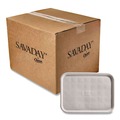Food Trays & Liners | Chinet 20804 14 in. x 18 in. Savaday Rectangular Molded Fiber Food Trays - White (100/Carton) image number 1