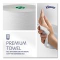 Perforated Roll & Hand Towels | Kleenex 25630 7.5 in. x 700 ft. Hard Roll Paper Towels with Green Core - White (6/Carton) image number 5
