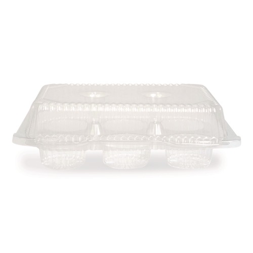 Perforated Roll & Hand Towels | Plastifar 18200 Bakery Containers, Muffin/Cupcake, 7.25 x 9.88 x 3.13, Clear, 250/Carton image number 0