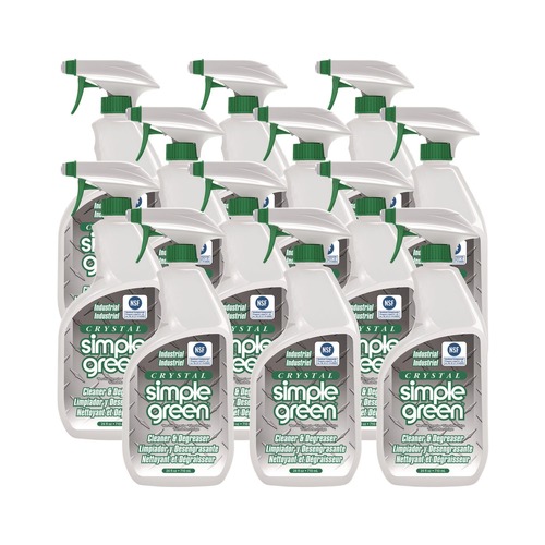 Industrial Cleaning Products | Simple Green 0610001219024 Crystal 24 oz Spray Bottle Industrial Cleaner/Degreaser (12/Carton) image number 0
