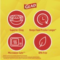 Films | Glad 00020 200 sq. ft. Cling'N Seal Plastic Food Wrap image number 4
