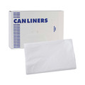 Low-Density Trash Bags | Boardwalk H4832MWK 24 in. x 32 in. 16 gal. 0.5 mil Linear Low Density Industrial Can Liners - White (500/Carton) image number 6