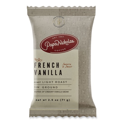 Coffee - Caffeinated | PapaNicholas Coffee 25188 Premium Coffee French Vanilla (18/Carton) image number 0