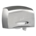 Toilet Tissue Dispensers | Scott 09601 14.38 in. x 6 x 9.75 in. EZ Load Pro Coreless Jumbo Roll Tissue Dispenser - Stainless Steel image number 0