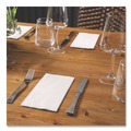 Dinner Napkins | Hoffmaster 120072 17 in. x 17 in. 1/8 Fold Dinner Napkins - White (300/Carton) image number 3
