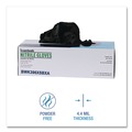 Food Service Disposable & Single Use Gloves | Boardwalk 396XSBXA 396 Series 9.5 in. Long 4.4 mil. Thick Powder-Free Disposable General-Purpose Nitrile Gloves - X-Small Black (100/Box) image number 5
