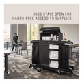 Janitorial & Housekeeping Carts | Rubbermaid Commercial 2202528 Locking Security Hood for Housekeeping Carts - Black image number 4