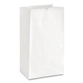 Grocery Bags | Ross & Wallace Paper Products 120316500PK/BL 7.75 in. x 4.75 in. x 16 in. #16 Size Grocery Paper Bags - White (500/Bundle) image number 1