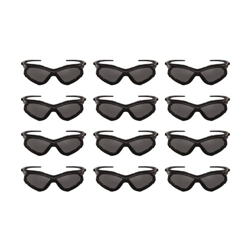 Eye Protection | Ansell 65336 V30 Nemesis Foam Safety Glasses - Black Nylon Frame/Smoke Polycarbonate Lens (12/Carton) image number 0