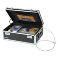 Cases | Vaultz VZ00323 14.5 x 8 x 19.5 Medium Density Fiberboard Locking Storage Chest - Black image number 1