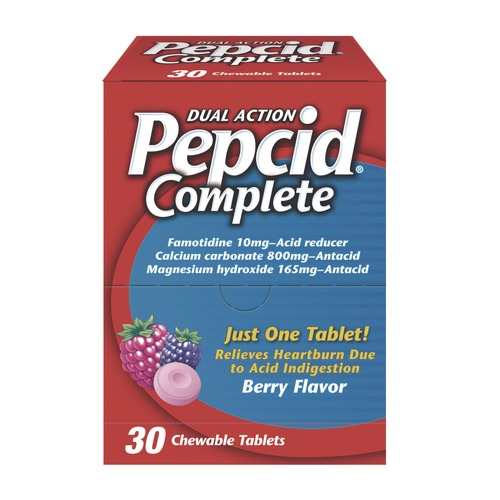 Medicines | Pepcid 64228 Complete Dual-Action Antacid - Berry Flavor (30/Box) image number 0