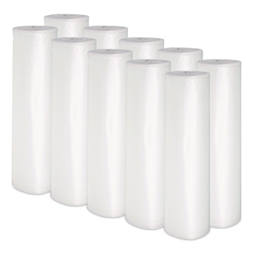 Low-Density Trash Bags | Boardwalk X7658XCKR01 38 in. x 58 in. 60 gal. 1.75 mil Low Density Can Liners - Clear (100/Carton) image number 0