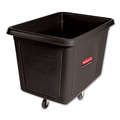 Carts & Trucks | Rubbermaid Commercial FG461900BLA 149 gal 600 lb Capacity Plastic Cube Truck - Black image number 0