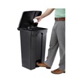 Indoor Waste Receptacles | Safco 9923BL 23 Gallon Large Capacity Plastic Step-On Receptacle - Black image number 1