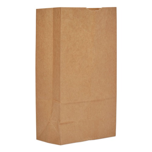 Grocery Bags | Ross & Wallace Paper Products 100312 7 in. x 4.38 in. x 13.75 in. #12 Size Grocery Paper Bags - Kraft (1000/Bundle) image number 0