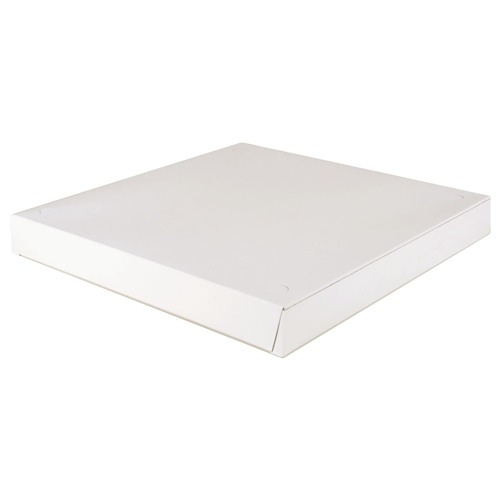 Pizza Boxes | SCT SCH 1465 14 in. x 14 in. x 1.88 in. Paper Lock-Corner Pizza Boxes - White (100/Carton) image number 0
