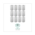 Perforated Roll & Hand Towels | Windsoft WIN109 1-Ply 8 in. x 350 ft. Hardwound Paper Towel Rolls - White (12 Rolls/Carton) image number 3