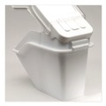 Perforated Roll & Hand Towels | Rubbermaid Commercial FG9G5700WHT ProSave 5.4-Gallon Plastic Shelf Ingredient Bin - White image number 1