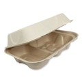 Food Containers & Lids | World Centric TO-SC-U34D-LFP 9.2 in. x 6.4 in. x 3 in. Paper Hoagie Box Fiber Hinged Containers - Natural (500/Carton) image number 0