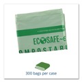 Repro Trash Bags | Stout by Envision E4860E85 64 Gallon 0.85 mil 48 in. x 60 in. EcoSafe-6400 Bags - Green (30/Box) image number 3