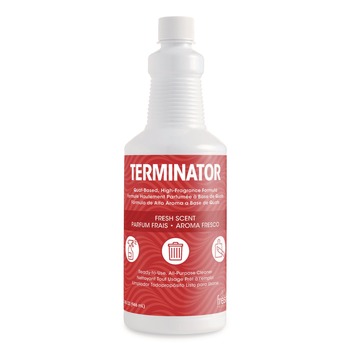ALL PURPOSE CLEANERS AND DEGREASERS | Fresh Products TERMQ-F-000I012M-67 32 oz. Terminator All-Purpose Cleaner with (2) Trigger Sprayers (12/Carton)