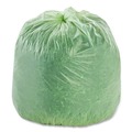 Repro Trash Bags | Stout by Envision E3039E11 EcoSafe-6400 30 in. x 39 in. 1.1 mil. 30 Gallon Compostable Bags - Green (48/Box) image number 1