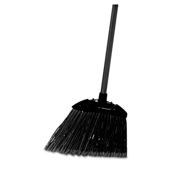 Rubbermaid Commercial FG637400BLA 35 in. Angled Lobby Broom with Poly Bristles - Black