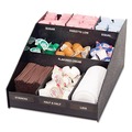 Condiment Organizers | Vertiflex Commercial Grade VFCC-1200 12 in. x 16 in. x 7.5 in. 9 Compartments Horizontal Condiment Organizer - Black image number 2