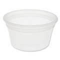 Food Containers & Lids | Pactiv Corp. L5012Y Newspring DELItainer 4.55 x 4.55 x 2.45 12 oz Plastic Microwavable Container - Clear (480/Carton) image number 0