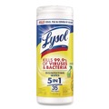 Cleaning Cloths & Wipes | LYSOL Brand 19200-81145 7 in. x 7.25 in. 1-Ply Disinfecting Wipes - Lemon and Lime Blossom, White (35 Wipes/Canister, 12 Canisters/Carton) image number 1