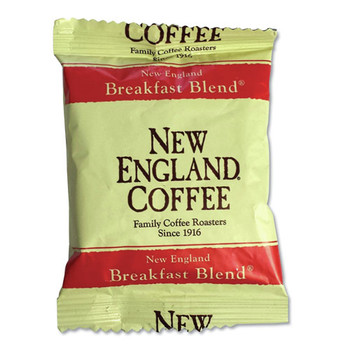 CAFFEINATED | New England Coffee 026260 2.5 oz. Coffee Portion Packs - Breakfast Blend (24/Carton)