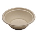 Food Containers & Lids | World Centric BO-SC-U24-LFP 7.4 in. x 7.4 in. x 2.3 in. 24 oz. Paper Fiber Bowls - Natural (500/Carton) image number 0