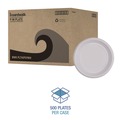 Plates | Boardwalk BWKPLTHIPS9WH 9 in. Diameter Hi-Impact Plastic Dinnerware Plate - White (500/Carton) image number 8