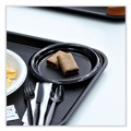 Plates | Boardwalk BWKPLTHIPS6BL 6 in. Diameter Hi-Impact Plastic Dinnerware Plate - Black (1000/Carton) image number 8