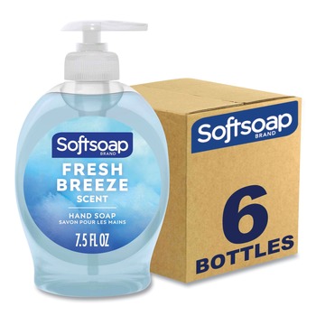 Softsoap US04964A 7.5 oz. Softsoap Liquid Hand Soap Pumps - Fresh Breeze Scent (6/Carton)