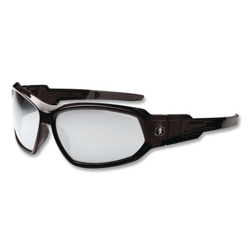 EYE CARE AND PROTECTION | Ergodyne 56080 Skullerz Loki Nylon/Polycarb Safety Glasses/Goggles - Black Frame/Indoor/Outdoor Lens