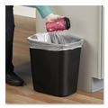 Indoor Waste Receptacles | Rubbermaid Commercial FG254300BLA 7 gal. Fiberglass Wastebasket - Black image number 3