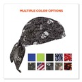 Head & Face Protection | Ergodyne 12519 Chill-Its 6615 One Size Fits Most High-Performance Bandana Doo Rag with Terry Cloth Sweatband - Skulls image number 4