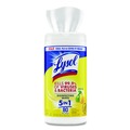 Cleaning Cloths & Wipes | LYSOL Brand 19200-77182 7 in. x 7.25 in. 1-Ply Disinfecting Wipes - Lemon and Lime Blossom, White (80 Wipes/Canister) image number 1