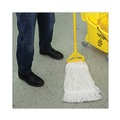 Mop Heads | Boardwalk BWK424RCT 24 oz. Rayon Pro Loop Web/Tailband Wet Mop Head - White (12/Carton) image number 8