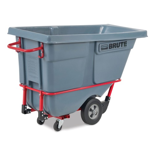Carts & Trucks | Rubbermaid Commercial 2192466 0.5 cu yd BRUTE DURATILT Frame Tilt Truck Standard Duty 850 lb Capacity Gray image number 0