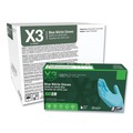 Food Service Disposable & Single Use Gloves | Ammex X348100 3 mil Industrial Powder-Free Nitrile Gloves - X-Large, Blue (1000/Carton) image number 0