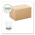 Cups | Vegware R200-G 7 oz. 76-Series Plastic Cold Cup - Clear/Green (1000/Carton) image number 1