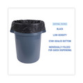 Low-Density Trash Bags | Boardwalk H6036HBK 30 in. x 36 in. 30 gal. 0.65 mil Linear Low Density Industrial Flat Pack Can Liners - Black (200/Carton) image number 3