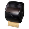 Towel Dispensers | San Jamar T850TBK 11.5 in. x 11.25 in. x 13.5 in. Integra Lever Roll Towel Dispenser - Black Pearl image number 3