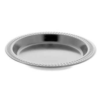Pactiv Corp. YMI6E 6 in. Diameter Plate Meadoware Impact Plastic Dinnerware - Black